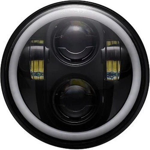 Custom Dynamics PG-575-B Black ProGLOW LED 5.75" Headlamp w/ Color Changing Halo