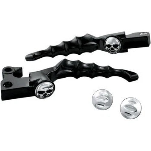 Kuryakyn 1090 Black Zombie Levers for Harley Big Twin Softail Dyna 96-17