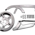 V-Twin 27-0619 Chrome Belt Guard Pulley Cover Kit for Sportster 04-13
