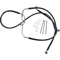 Drag Specialties 1741-2910 Extended Length Black Vinyl Front Brake Line Kit +8"