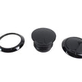 V-Twin 38-7058 Black Flush Mount Gas Cap Kit Right & Left Side - 18-25 Softails