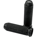 Performance Machine 0063-2027B Black Elite Custom Hand Grips for Cable Op Harley