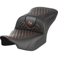 Saddlemen 823-07-18903 Roadsofa Seat Orange Honeycomb Stitch - FLTR/FLHX 23-24