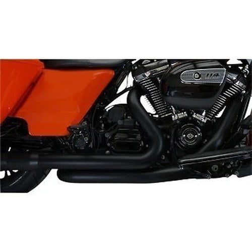 Khrome Werks Black 2-into-2 Crossover Headers w/Heat Shields Head Pipes Only