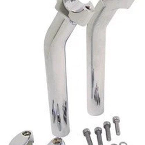 V-Factor 41010 Chrome 9.5" Pullback Handlebar Risers for 1" Harley Handlebars