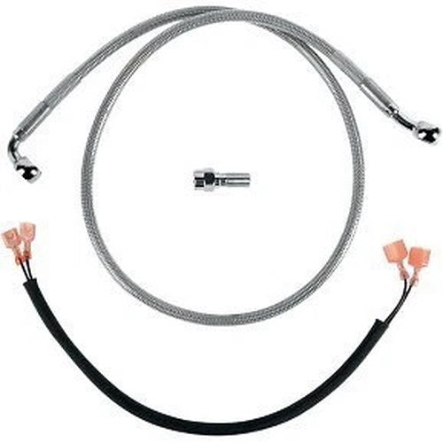 Drag Specialties 1204-2745 Rear Stainless Steel Brake Line Kit