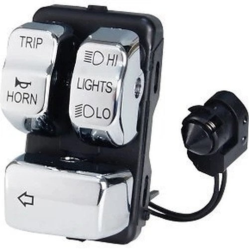 Drag Specialties 0616-0386 Chrome Can Bus Handlebar Control Module