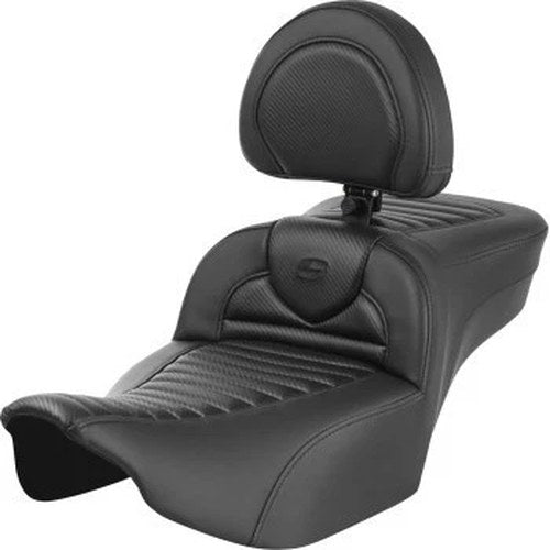 Saddlemen 823-07-205B0 RoadSofa Seat Extended Reach w/ Backrest Tuck N Roll