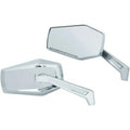 Kuryakyn 5918 Chrome Hex Convex Mirrors for all Harley Models 65-23