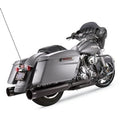 S&S 4.5" MK45 Performance Mufflers Black w/ Black Tracer End Caps for M8 Touring