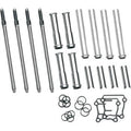 S&S 93-5095 Adjustable Pushrod Kit with Chrome Cover for Harley Twin Cam