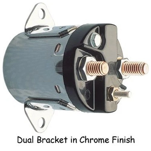 Power House 17775 Chrome Starter Solenoid for Touring 80-88 - Made in Usa
