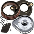 S&S 170-0435C Chrome Mini Teardrop Stealth Air Cleaner Kit for 17-21 M8