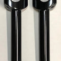 V-Factor 41005 Satin Black 6" Straight Handlebar Risers for Harley Softail
