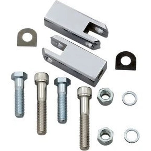 Drag Specialties DS-252990 Chrome Passenger Foot Peg Mounts for Sportster 83-03