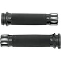 Avon Grips CC-86-AN-FL-RIV Black Rival Custom Hand Grips for 1" Cable Op Harley