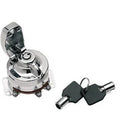 Drag Specialties 0909-0202 Round Key Switch for 73-95 Big Twin with Fat Bob Dash
