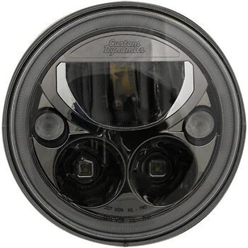 Custom Dynamics CDTB-7-B Black 7" TruBEAM LED Headlamp for Harley