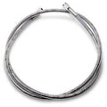 Drag Specialties DS098845 Universal Brake Line- Clear-Coated - 45"
