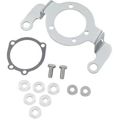 Drag Specialties DS289190 Chrome Air Cleaner Breather Support Bracket for 90-17