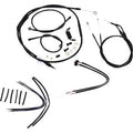 Burly Brand B30-1121 Complete Black Vinyl Handlebar Cable/Line Kit for ApeHanger