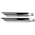 Khrome Werks 202350 Chrome Slash Cut Mufflers for Harley Fxst / Rocker 07-17