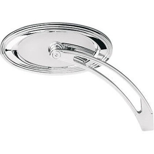 Arlen Ness 13-044 Chrome Oval Stepped Mirror for Harley (SOLD Each)