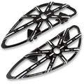 Arlen Ness 06-861 Black 10-Gauge Adjustable Driver Floorboards for 80-21 Touring