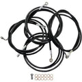 LA Choppers LA-8052KT-13B Black Vinyl Braided Handlebar Cable/Brake Line Kit