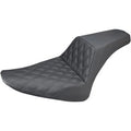 Saddlemen 812-26-172 Black Step-Up Seat Front Lattice Stitch for 12-17 Slim