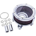 Trask TM-1021CH Chrome Assault Charge High-Flow Cleaner Kit for Twin Cam
