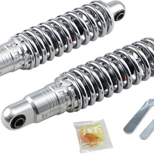 Drag Specialties 1310-1667 Chrome 13" Adjsutable Heavy Duty Shocks - 91-17 Dyna
