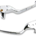 Chrome Slotted Lever Set for Softail 15-24