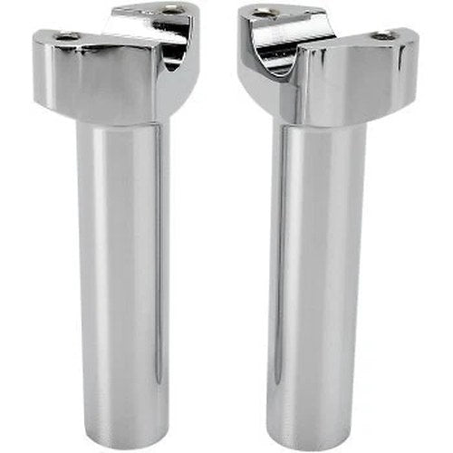 Chrome 5.5" Forged Handlebar Risers for 1" Harley