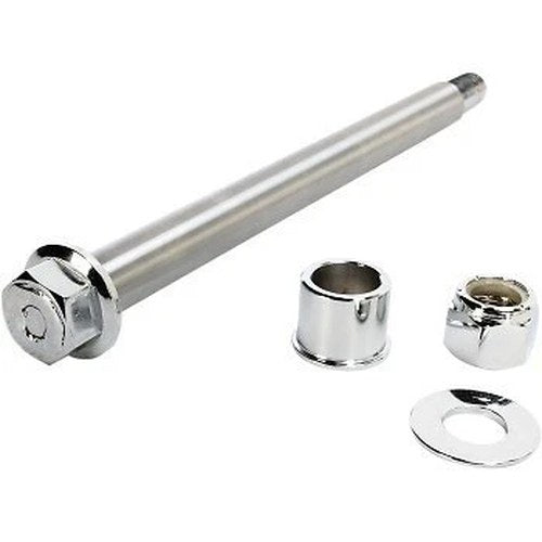 Drag Specialties 0214-0951 Chrome Front Axle Kit for Harley Fxsts Springer 00-06