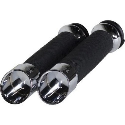 Khrome Werks Chrome Edge Custom Contour Hand Grips for Harley Electronic Tbw