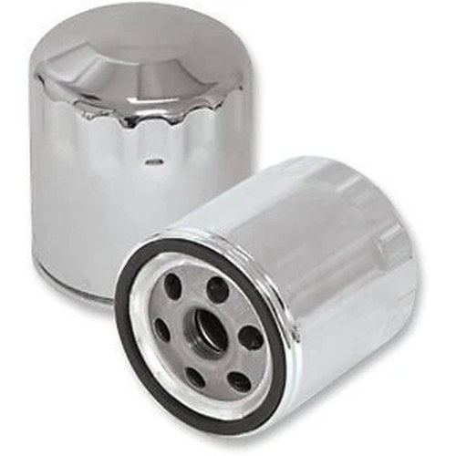 S&S Cycle 31-4102A / 0712-0539 Chrome Oil Filter 84-98 Evo & 86-20 Sportster XL