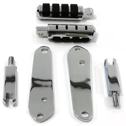 V-Twin 27-0571 Chrome Highway Iso Foot Peg Mount Kit for 91-17 Dyna Fxd