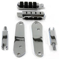 V-Twin 27-0571 Chrome Highway Iso Foot Peg Mount Kit for 91-17 Dyna Fxd