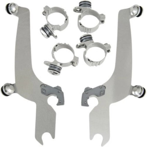Memphis Shades Sportshield Windshield Mounting Kit Harley Fxst Softaill 86-10