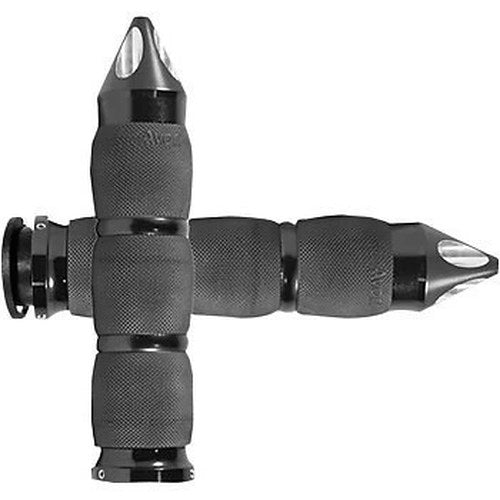 Avon IN-TO-AIR-90A-S Black Spike Air Cushioned Hand Grips for Indian