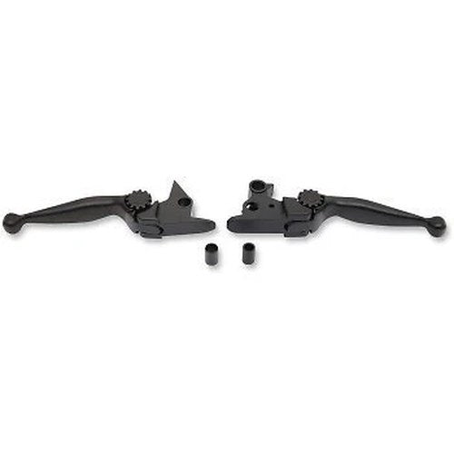 Psr Black Journey Adjustable Brake & Clutch Lever Set for Harley 15-22 Softail