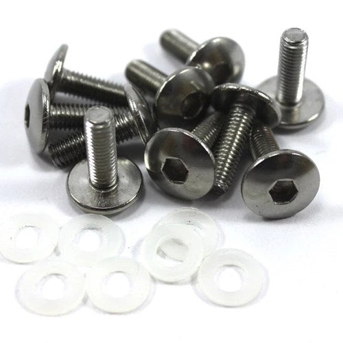 10x Fairing Bolts M5 x 16mm Stainless Steel Pan Mushroom Head Triumph MV Agusta