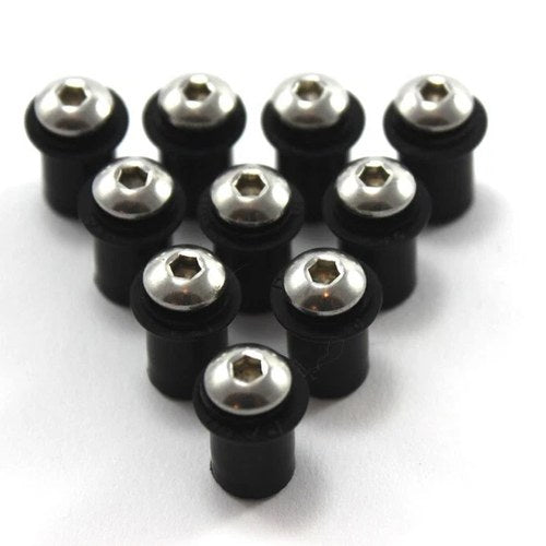 Honda Screen Fairing Bolts Well Nuts x10 Cbr 600 CBR1000RR Fireblade Motorcycle
