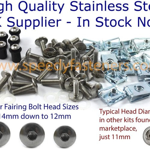 Triumph Sprint ST 955 1999-2004 Stainless Fairing & Screen Bolt Kit Bolts