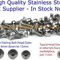 Complete Stainless Steel Fairing Bolt Only Kit for Honda Cbr CBR600RR 2007 2008