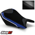 BMW S1000RR Seat Cover 2012 2013 2014 Luimoto Suede Front Rider Blue Black