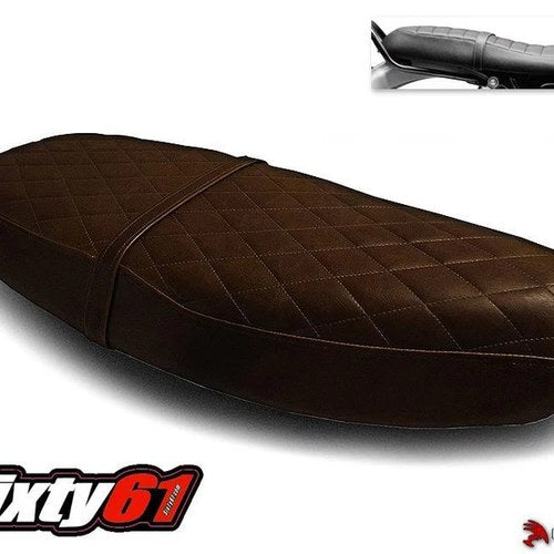 Triumph Bonneville Seat Cover 2000-2013 2014 2015 Dark Brown Curve Top Luimoto