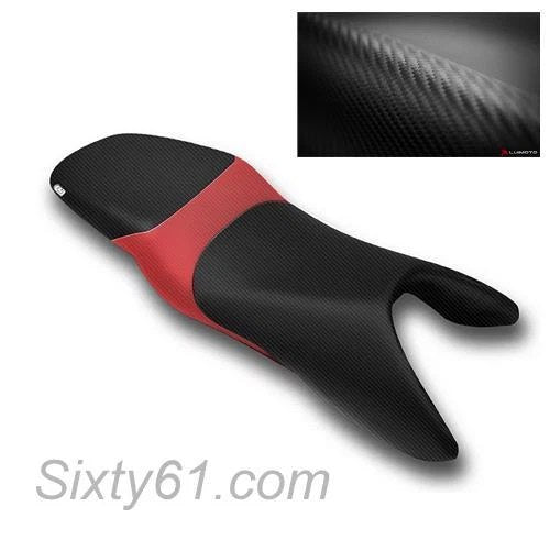 Honda Cbr 600 F4i Seat Cover 2004 2005 2006 Black Carbon Fiber Red Rider Luimoto