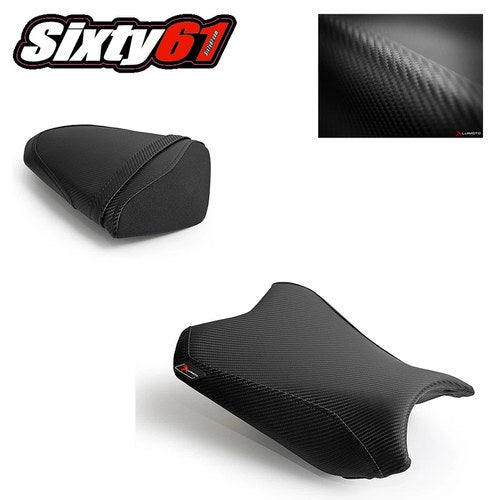 Kawasaki Ninja 300 300R Seat Cover 2013-2017 Luimoto Black Carbon Front Rear
